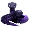 3D Printed Animals Snake, 30 Inch Surprise Mystery Fidget Anaconda Toy, Fake Python Statue with Realistic Eyes3-D Print Articulated Viper Collectible for Home Office Executive Desk Decoration (DP) view 1