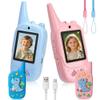 COSILY Video Walkie Talkies for Kids, Long Range Rechargeable 2 Pack Kids Walkie Talkies with Dinosaur Case, Outdoor Adventure Camping Toys for Boys Girls 3 4 5 Year Old, Christmas Birthday Gifts view 1