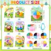 Capoda 18 Sets Easter Craft Kits Gifts for Kids Easter Air Dry Clay Kit Bunny Eggs DIY Modeling Clay with Tutorials Art Crafts for Kids Party Favors Basket Stuffers Classroom Prizes Fun Activities view 3