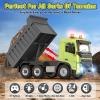 DOUBLE E Volvo FMX 1:20 Scale RC Dump Truck - Full Function (360 Movement/Lift/Dump), 2.4GHz Anti-Interference, LED Lights & Realistic Engine Sounds - Remote Control Construction Toy for Adults view 3