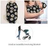 Muishi Retro Ladybug Daisy Newborn Swaddle Blankets Hat Sets Soft Baby Receiving Blanket Swaddle Sack for Baby Shower Infant Boy Girl Gift view 4