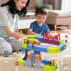 Electric Train Set 3D Magic Flexible Race Track for Kids 3 4 5 6 7 8 Years Old, Race Car Track with Anti-Gravity, Educational STEM LearningToy for Boys Girls Birthday (86) view 4