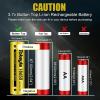 2 Slot Wall Charger for Rechargeable Batteries for Flashlights Headlamps Outdoor Garden Lights (4Button Top 2slot Charger) view 2