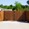 YITAHOME Double Folding Security Gate, 61" Hx130 W Door Gate, Flexible Expanding Security Gate, Steel Safety Gates, 360 Rolling Barricade Gate, Scissor Gate with Padlock, Aluminum Alloy Mesh view 2