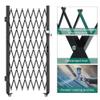 YITAHOME Double Folding Security Gate, 61" Hx130 W Door Gate, Flexible Expanding Security Gate, Steel Safety Gates, 360 Rolling Barricade Gate, Scissor Gate with Padlock, Aluminum Alloy Mesh view 3