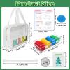 American Mahjong Game Set,Mahjong Set,Complete Mahjong Tile Set with 166 White Tiles (1.2),4 Tile rulers,4 dice,1 Bag,100 Chips,5 Instruction Manuals,Mahjong Game Gift for Enthusiasts view 2