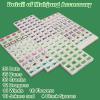 American Mahjong Game Set,Mahjong Set,Complete Mahjong Tile Set with 166 White Tiles (1.2),4 Tile rulers,4 dice,1 Bag,100 Chips,5 Instruction Manuals,Mahjong Game Gift for Enthusiasts view 4