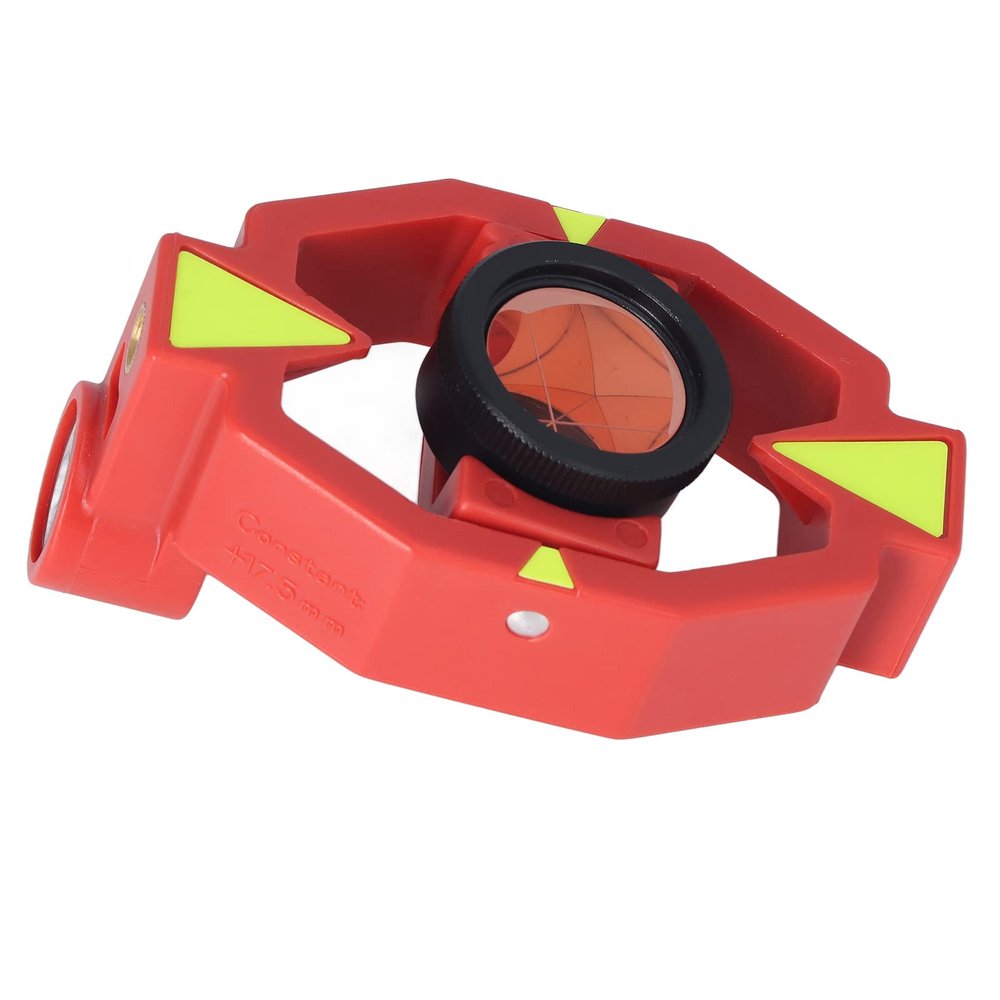 Qudinip Mini Prism, Lightweight Small Prism with Regulable Brass Connectors and Protective Housing, for Total Station with 17.5mm Offset