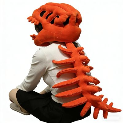 3D Wearable Plush Dinosaur Costume,Funny Dinosaur Skeleton T-Rex Helmet Spine Extension Costume,Dino Skeleton Outfit (29")