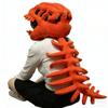 3D Wearable Plush Dinosaur Costume,Funny Dinosaur Skeleton T-Rex Helmet Spine Extension Costume,Dino Skeleton Outfit (29") view 1
