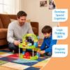 Electric Train Set - Gravity Defying 3D Rail Cube Track, Modular Clip-Fit Race Track with Motorized Car, STEM Educational Toy for Kids Ages 3-8 Boys Girls view 3