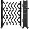 YITAHOME Single Folding Security Gate, 50" Hx75 W Folding Door Gate, Flexible Expanding Security Gate, Steel Safety Gates, 360 Rolling Barricade Gate, Scissor Gate with Padlock, Aluminum Alloy Mesh view 1
