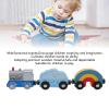 TOPINCN Wooden Weather Trains Set, Multifunctional Scene Combination Small Trains Toy with Bright Colors, for Children to Learn About Weather and Seasonal Changes view 4