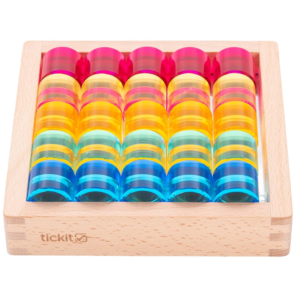 Gem Circle Mirror Tray