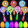 24 Pack Easter Eggs Fillers with Finger Lights, Light Up Toys Glow In The Dark Non Candy Gifts Easter Egg Fillers Easter Hunt Filling Treats Easter Basket Stuffers Party Favor for Kids Boys Girls view 1