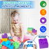 100PCS Baby Blocks Set with Storage Bucket + 40PCS Soft Building Blocks for Toddlers, Rubber Soft Stacking Blocks for Babies 6 Months and Up, STEM Educational Sensory Teething Toys, Preschool Gifts view 3