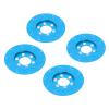 4pcs RC Brake Disc Aluminum Alloy Brake Caliper, RC Brake Disc for 2.2 Inch Wheel, High Performance Simulation Wheel Brake System with Anodized Surface, Lightweight Durable RC Acce (Blue) view 2