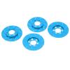 4pcs RC Brake Disc Aluminum Alloy Brake Caliper, RC Brake Disc for 2.2 Inch Wheel, High Performance Simulation Wheel Brake System with Anodized Surface, Lightweight Durable RC Acce (Blue) view 4