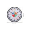 IMIKEYA Childrens Learning Wall Clock with Rainbow Numbers  10" Educational Quiet Sweep Analog Clock for Classroom Teaching Bedroom Time Training Black view 2