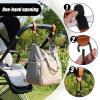 4 Pack Adjustable Stroller Carabiner Clip Stroller Hooks for Bags Universal Stroller Clips and Hooks for Baby Stroller Wheelchair and Shopping Cart Heavy Duty Multipurpose Straps view 4