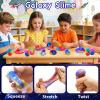 12 Pack Prefilled Easter Galaxy Slime Eggs,Galaxy Slime Easter Egg Fillers Stress Relief Easter Egg Hunt Filling Treats Classroom for Kid Teens Boy Girl Easter Basket Stuffers Easter Party Favor view 3