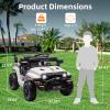12V Ride-on Truck for Kids Age 3-5 | Parent Remote Control Toy with Steering Wheel Music | 4-Wheel Spring Suspension, LED Lights & 2 Speeds view 2