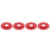 4pcs RC Brake Disc Aluminum Alloy Brake Caliper, RC Brake Disc for 2.2 Inch Wheel, High Performance Simulation Wheel Brake System with Anodized Surface, Lightweight Durable RC Acce (Red) view 1