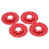 4pcs RC Brake Disc Aluminum Alloy Brake Caliper, RC Brake Disc for 2.2 Inch Wheel, High Performance Simulation Wheel Brake System with Anodized Surface, Lightweight Durable RC Acce (Red) view 4
