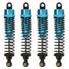 4PCS Aluminum Alloy CNC Hydraulic Shock Damper, RC Car Upgrade Accessories, Precision Machining for HSP 1/10 94101 94102 94103 94188 94108, Smooth Shock Absorption with Lightweight (Blue) view 1