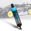4PCS Aluminum Alloy CNC Hydraulic Shock Damper, RC Car Upgrade Accessories, Precision Machining for HSP 1/10 94101 94102 94103 94188 94108, Smooth Shock Absorption with Lightweight (Blue) view 3