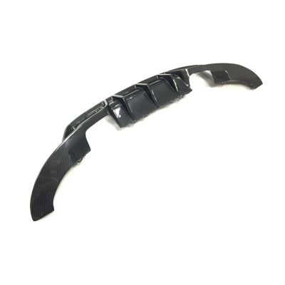Carbon Fiber Rear Bumper Diffuser Lip Spoiler Compatible for Audi TT MK3 Standard 2015 2016 2017 Rear Diffuser