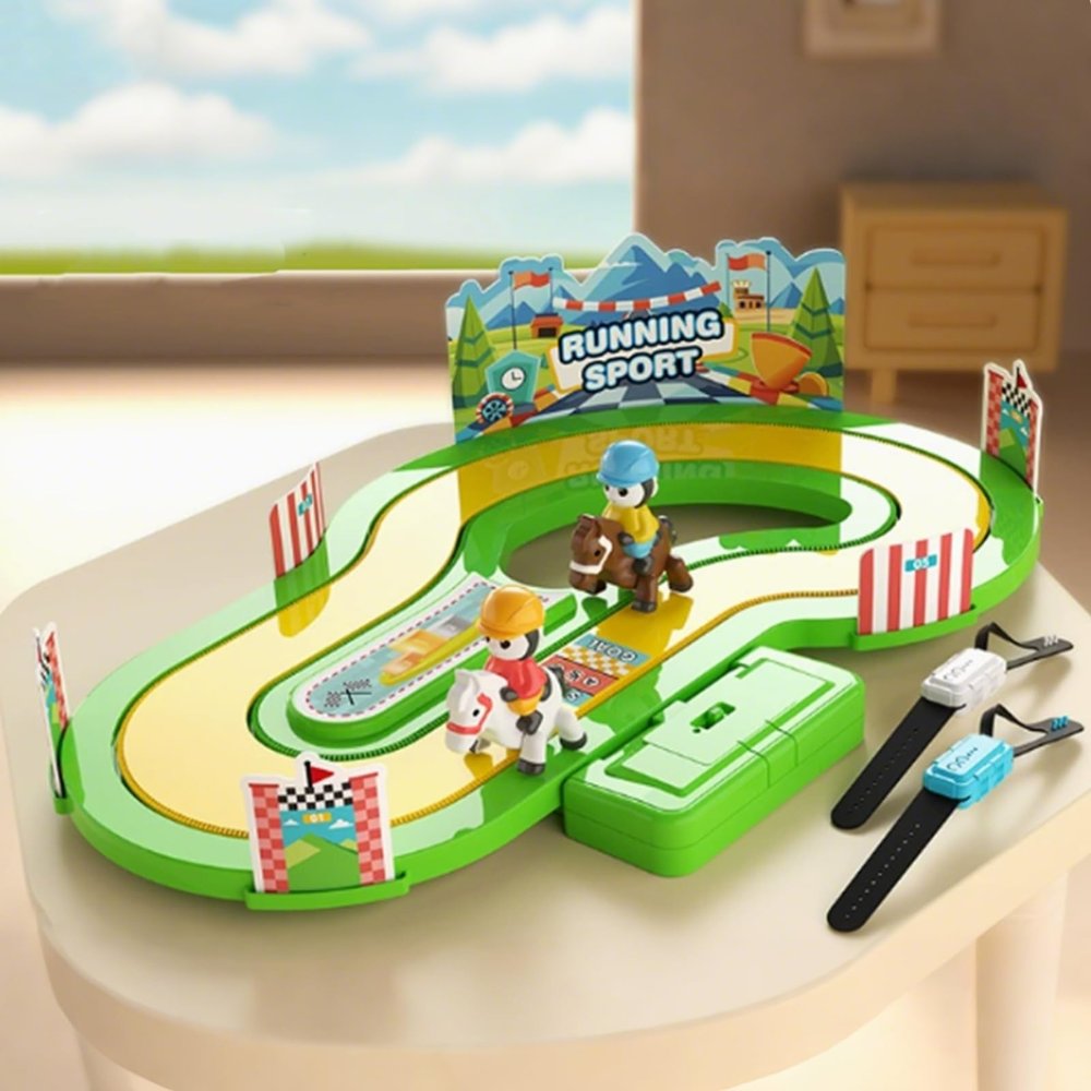 Competitive Simulation Track Motion Toys, Motion-Sensing Racing Game, Two-Player Family Interactive Play, for Birthday, School, Home Fun and Entertainment (Style B)