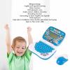 SASKATE Kids Learning Laptop, Bilingual English Spanish Educational Toy with Music and Rereading Function, for Children Early Learning (Blue) view 3