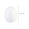 Zerodeko 50pcs 2. 4in Foam Easter Eggs White, Small Craft Eggs for DIY Projects, Solid Paintable for Crafts, Decorating Classroom Home Spring Decor view 3