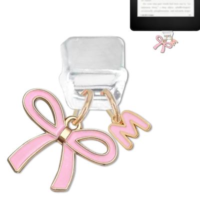 TMCLHXYNF Bow Initial M Charms Compatible with Kindle USB C Dust Plug Charm