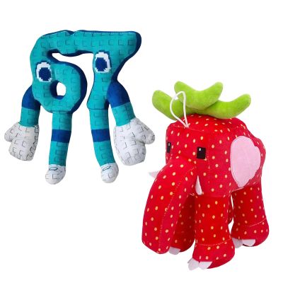 2-Pack Steal a Brainrot Plush Set  Brainrot 67 & Strawberry Elephant (11-Inch)  Soft Huggable Decor Pieces for Rooms & Relaxation