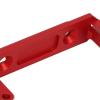 Aluminum Alloy Servo Mount for Capra UTB10, RC Car Servo Mount Upgrade, 1/10 RC Crawler Accessories with Black Engraved Gold Edge, Durable and Rustproof Design for Enhanced Perform (Red) view 3