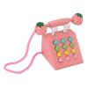TOPINCN Wooden Telephone, Pretends Play Phone for Kids with Beech Wood Material, Enhances Imagination and Social Skills, Role Playing Educational Toy for Toddlers Age 3+ (Pink) view 1