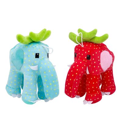2-Pack Steal a Brainrot Plush Set  Blue Strawberry Elephant & Strawberry Elephant (11.8-Inch)  Soft Huggable Decor Pieces for Rooms & Relaxation