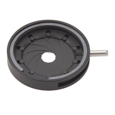 Adjustable Iris Aperture Diaphragm 1 to 16mm, Microscope Iris Adapter, Aluminum Alloy Optical Diaphragm with 10 Blades for Camera Microscope Lens, Manual Aperture Control for Preci