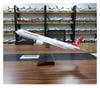 1/157 for Turkish 777 B777 Aircraft Model W Light and Wheel Landing Gear Diecast Resin Plane Scale Metal Airplane(Without Light) view 4
