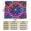 PWAOWU Neon Rainbow Mandala Blanket, Fleece Throw Blanket, Decor for Bed Sofa Home Office Travel Housewarming Gifts 40"x30" view 3