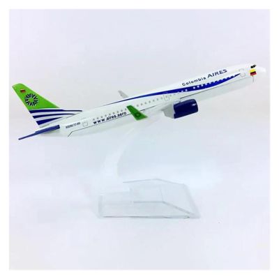 1/400 for B737 B737-800 Aires Colombia Airplane Model Diecast Alloy Plane Miniature Series Scale Metal Airplane