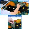 24" x 14" Zoned TCG Playmat, Commander MTG Game Mat, Black Yellow Cat view 3