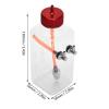 MAVIS LAVEN RC Fuel Remote Control Model Transparent Plastic with CNC Metal Cap for HighPerformance RC Airplane 260ml to 1500ml (300ml (for 15-26cc Aircraft)) view 3