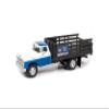 1960 Stake Bed Truck Blue and White 1/87 (HO) Scale Model Car by Classic Metal Works 30641 view 1