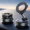 OUTMX Vacuum Magnetic Phone Holder for Car for Chevrolet Malibu Hybrid 2016-2020 Accessories, 360 Adjustable Suction Cup Phone Mount for Dashboard Windshield,Black view 2