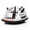 12V Electric Bumper Car for Kids, 360 Spin Ride On Toy with Remote Control, 2 Speed, Music, LED Lights, 5-Point Safety Belt, Toddler Vehicle with Tool Box, White view 1