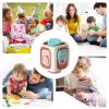 Activity Cube, Travel Sensory Toy, Interactive Learning Tool with Adorable Material, Fine Motor Accessory, Educational Cube with Engaging Design, Sensory Busy Toys for Kids view 4