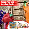 14Pcs Pranks Kits Box, Practical Jokes Games For Adults Men Friends Tricks, Pranks Pack And Joke Toys Set, April Fools Novelty Prank Set Gift Presents, Included Whoopee Cushion, Fake Poop, Fake Roache view 3